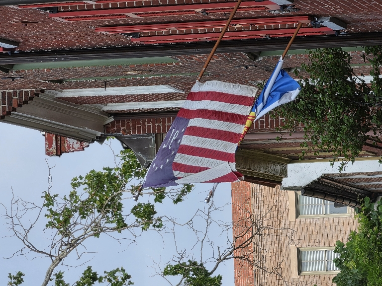 Here is a picture of an old flag