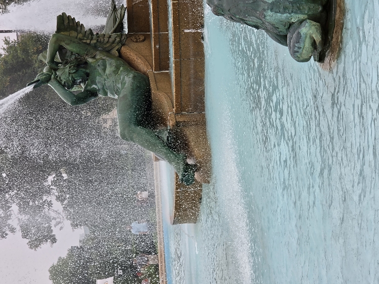 Here is a picture of a fountain at Logan Park.