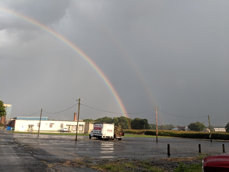 For the fourth time this year we have a double rainbow