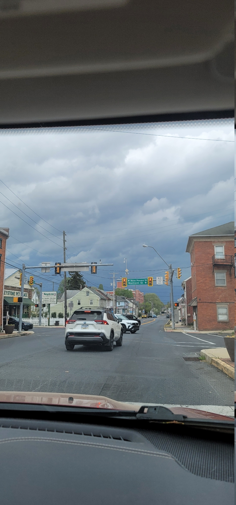 This is a picture the cloud formations in a thunderstorm to the west.
